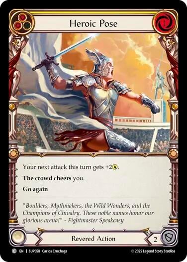 Heroic Pose (Yellow), Super Slam SUP058