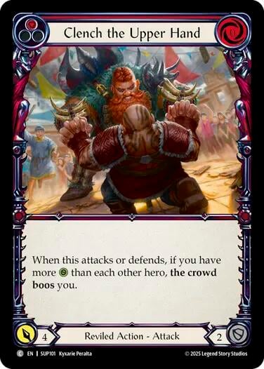 Clench the Upper Hand (Red), Super Slam SUP101