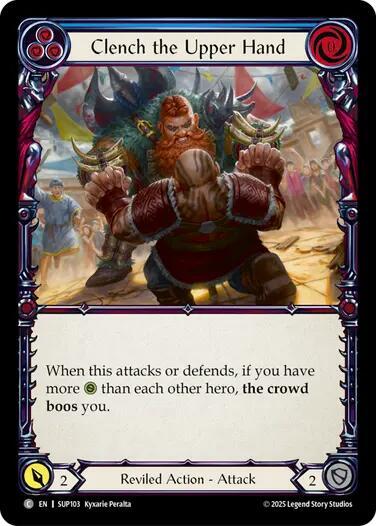 Clench the Upper Hand (Blue), Super Slam SUP103