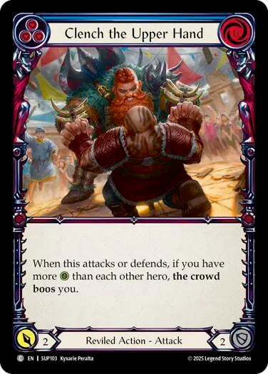 Clench the Upper Hand (Blue), Super Slam SUP103