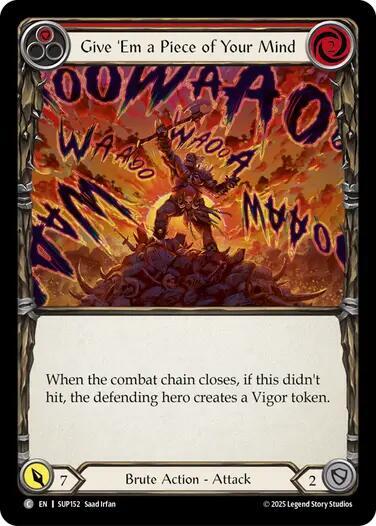 Give 'Em a Piece of Your Mind (Red), Super Slam SUP152