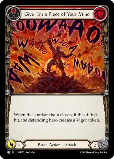 Give 'Em a Piece of Your Mind (Red), Super Slam SUP152