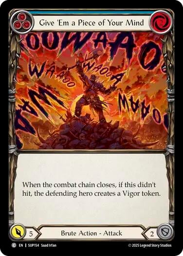 Give 'Em a Piece of Your Mind (Blue), Super Slam SUP154
