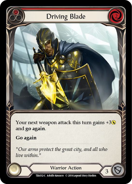 Driving Blade (Red), Hero Deck: Dorinthea TEA012