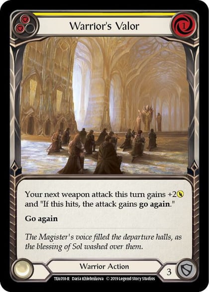 Warrior's Valor (Yellow), Hero Deck: Dorinthea TEA018