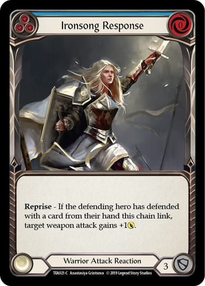 Ironsong Response (Blue), Hero Deck: Dorinthea TEA021