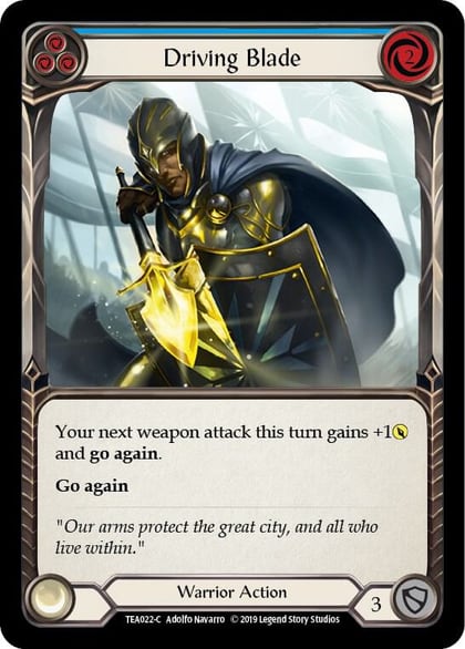 Driving Blade (Blue), Hero Deck: Dorinthea TEA022