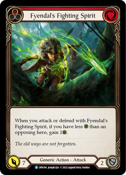 Fyendal's Fighting Spirit (Red), Uprising UPR194