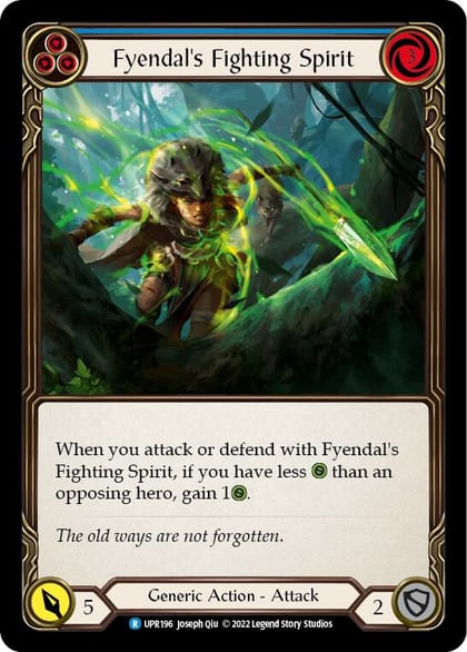 Fyendal's Fighting Spirit (Blue), Uprising UPR196