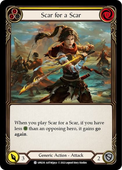 Scar for a Scar (Yellow), Uprising UPR210