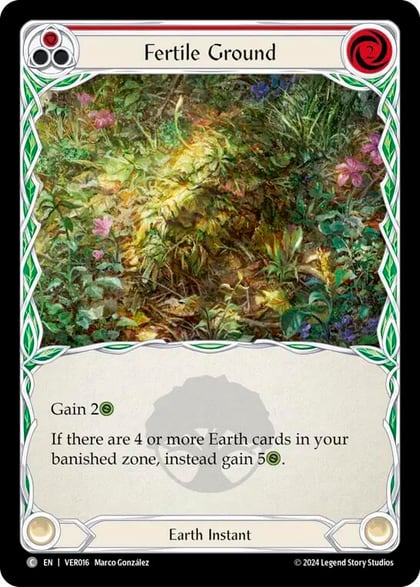 Fertile Ground (Red), Blitz Deck: Rosetta - Verdance VER016