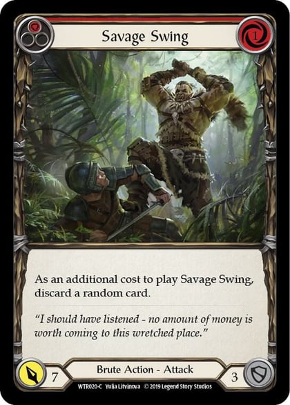 Savage Swing (Red), Welcome to Rathe WTR020