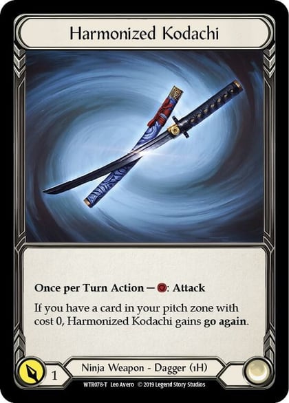 Harmonized Kodachi // Rhinar, Welcome to Rathe WTR078 // WTR002