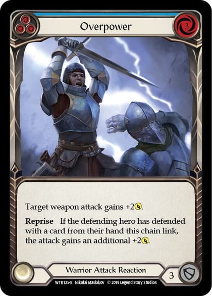 Overpower (Blue), Welcome to Rathe WTR125