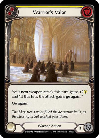 Warrior's Valor (Yellow), Welcome to Rathe WTR130