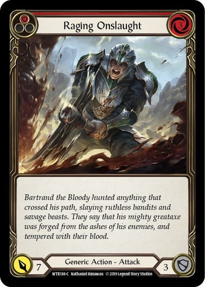 Raging Onslaught (Red), Welcome to Rathe WTR188