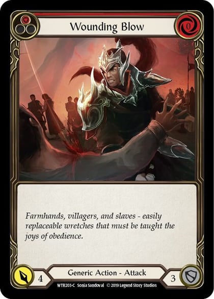 Wounding Blow (Red), Welcome to Rathe WTR203