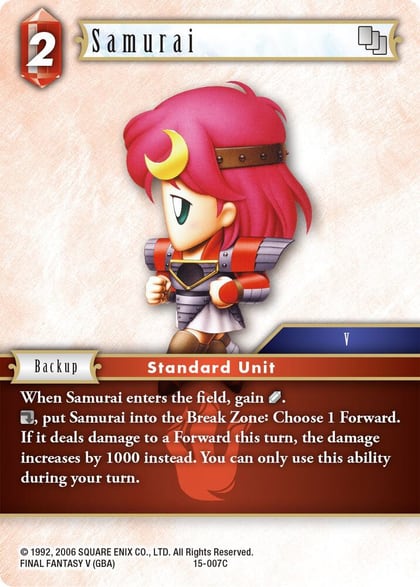 Samurai, Crystal Dominion 15-007C