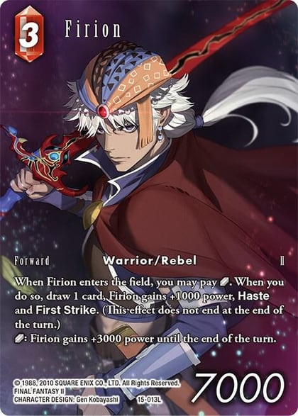 Firion (Full Art), Crystal Dominion 15-013L