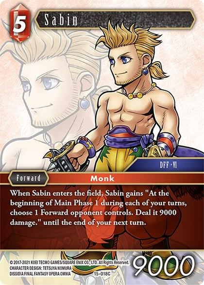 Sabin, Crystal Dominion 15-018C