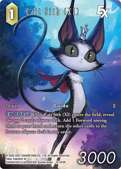 Cait Sith (XI) EX (Full Art), Crystal Dominion 15-070R