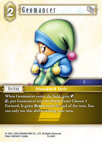 Geomancer, Crystal Dominion 15-080C