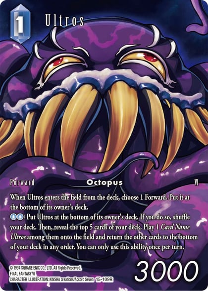 Ultros (Full Art), Crystal Dominion 15-109R