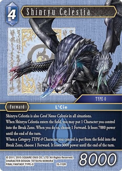 Shinryu Celestia, Crystal Dominion 15-112R