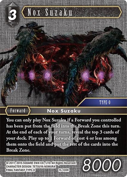 Nox Suzaku, Crystal Dominion 15-130H