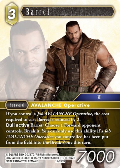 Barret, Crystal Dominion 15-133S