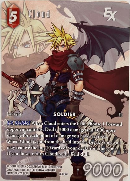 Cloud EX (Full Art Reprint), Crystal Dominion 8-006L