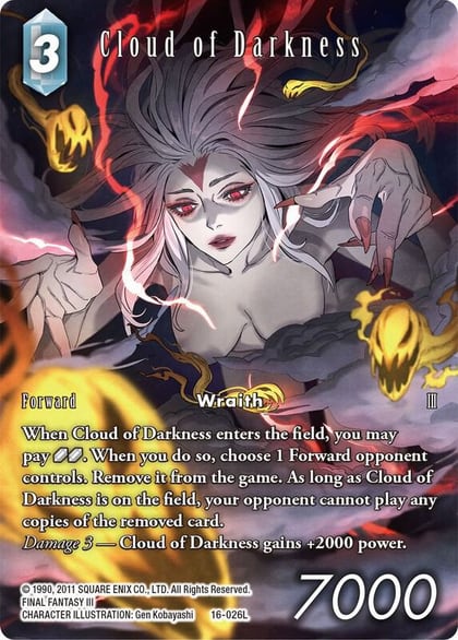 Cloud of Darkness (Full Art), Emissaries of Light 16-026L