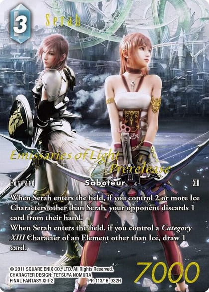 Serah (Prerelease Promo), Emissaries of Light 16-032H