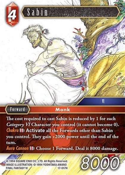 Sabin, Rebellion's Call 17-017H