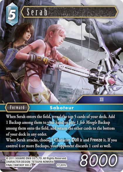 Serah, Rebellion's Call 17-031L