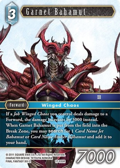 Garnet Bahamut, Rebellion's Call 17-035R