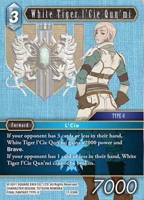 White Tiger I'Cie Qun'mi, Rebellion's Call 17-038R