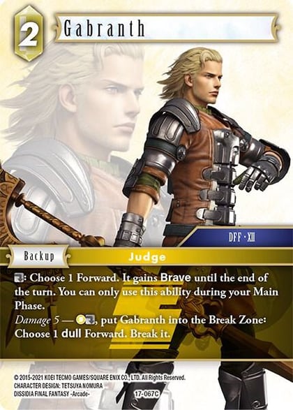 Gabranth, Rebellion's Call 17-067C