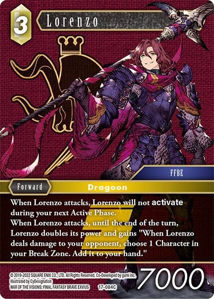 Lorenzo, Rebellion's Call 17-084C