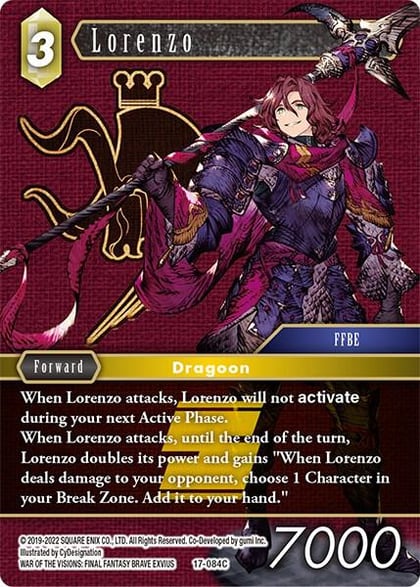 Lorenzo, Rebellion's Call 17-084C