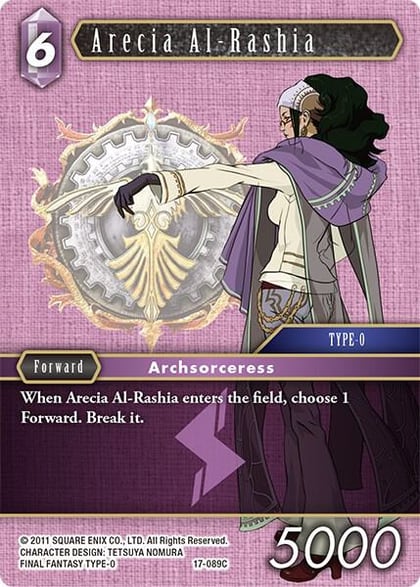 Arecia Al-Rashia, Rebellion's Call 17-089C