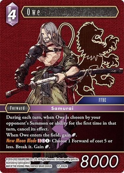 Owe, Rebellion's Call 17-092R