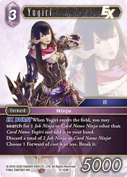 Yugiri EX, Rebellion's Call 17-103R