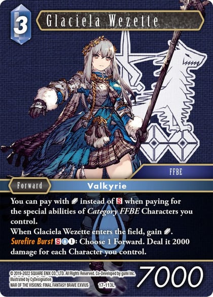 Glaciela Wezette, Rebellion's Call 17-113L