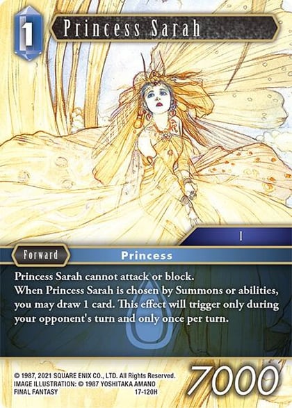 Princess Sarah, Rebellion's Call 17-120H