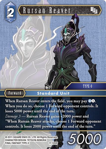 Rursan Reaver, Rebellion's Call 17-126H