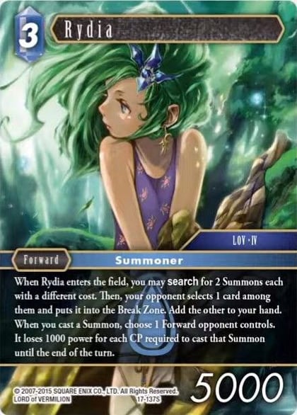 Rydia (Starter), Rebellion's Call 17-137S