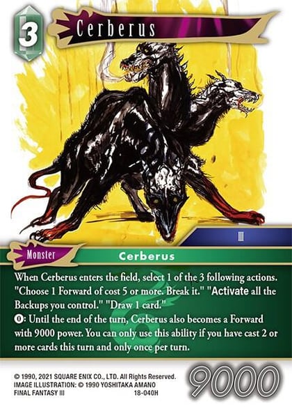 Cerberus, Resurgence of Power 18-040H