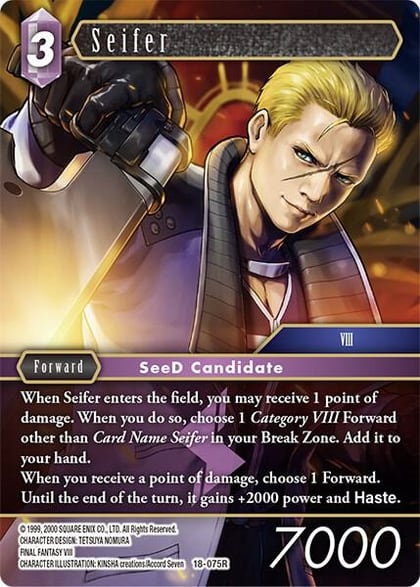 Seifer, Resurgence of Power 18-075R
