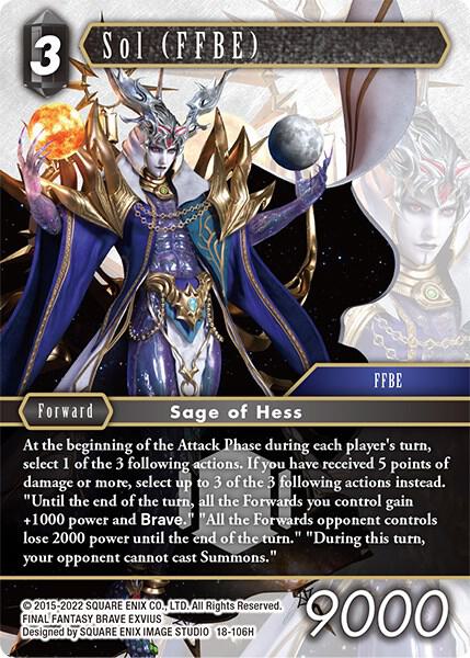Sol (FFBE), Resurgence of Power 18-106H